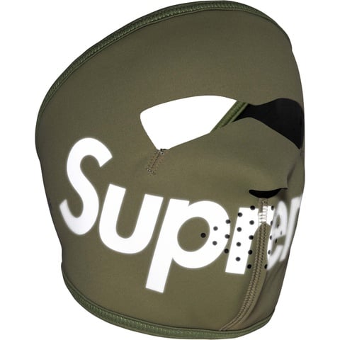 衛生医療用品・救急用品 Supreme WINDSTOPPER Facemask Dark Olive Supreme x Windstopper logo-print Face Mask | Green | FARFETCH