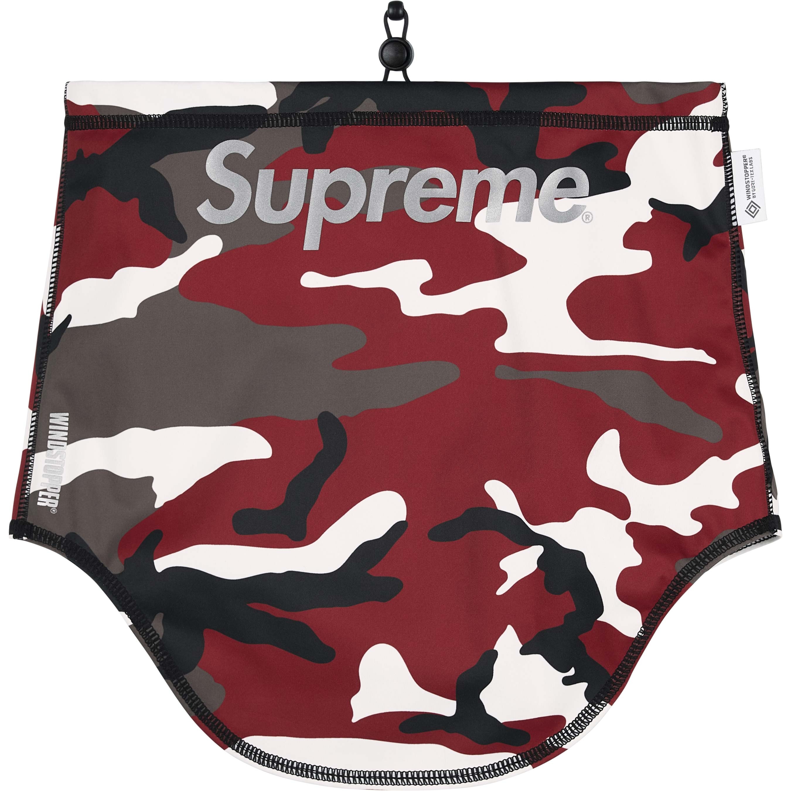 Supreme WINDSTOPPER Neck Gaiter (FW25) - Red Camo - $50