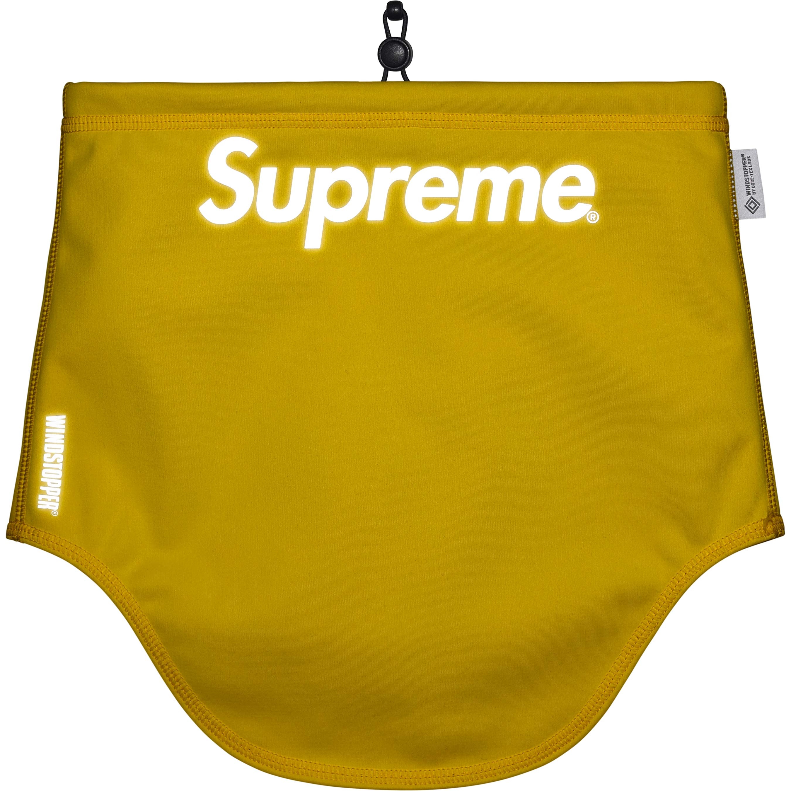 Supreme WINDSTOPPER Neck Gaiter (FW25) - Yellow - $50