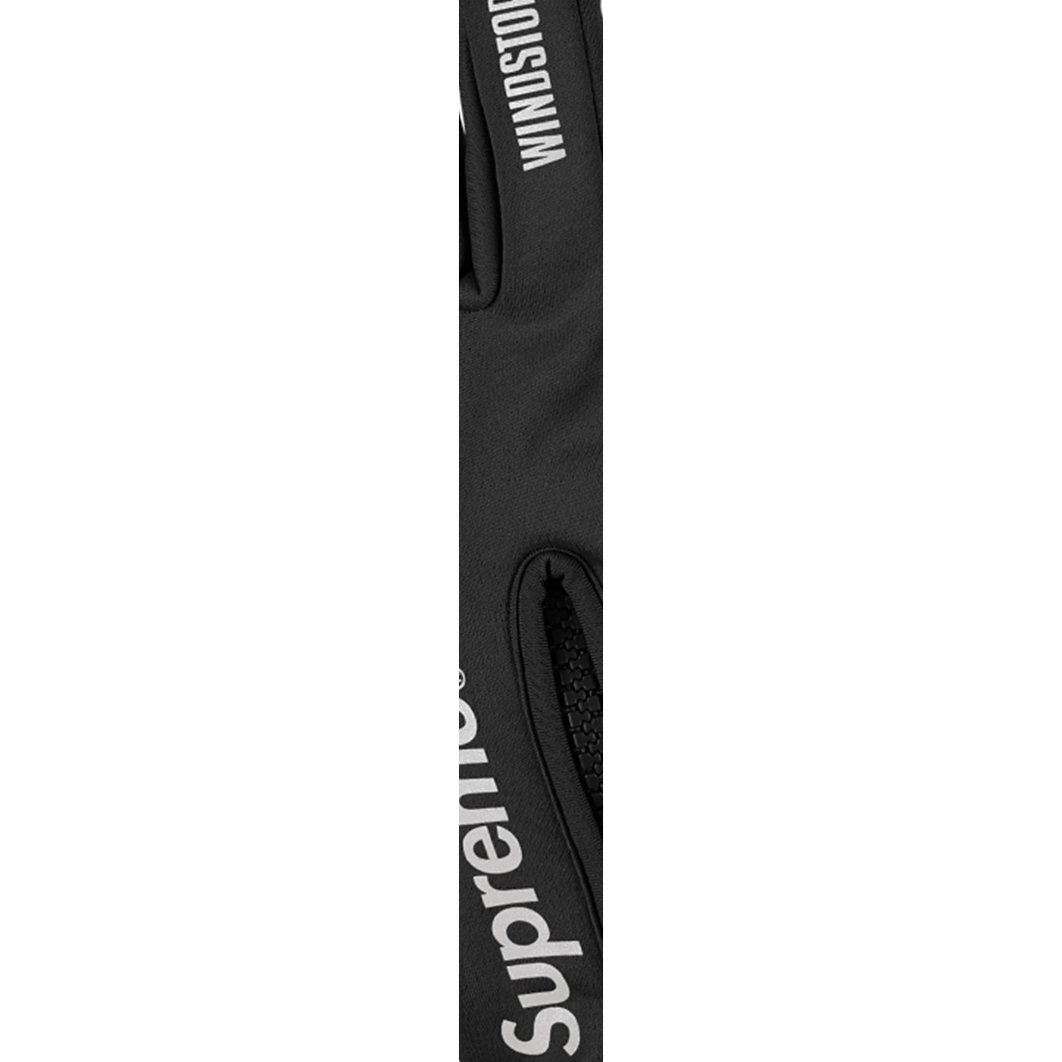 Supreme WINDSTOPPER Zip Gloves (FW25) - Black - $68