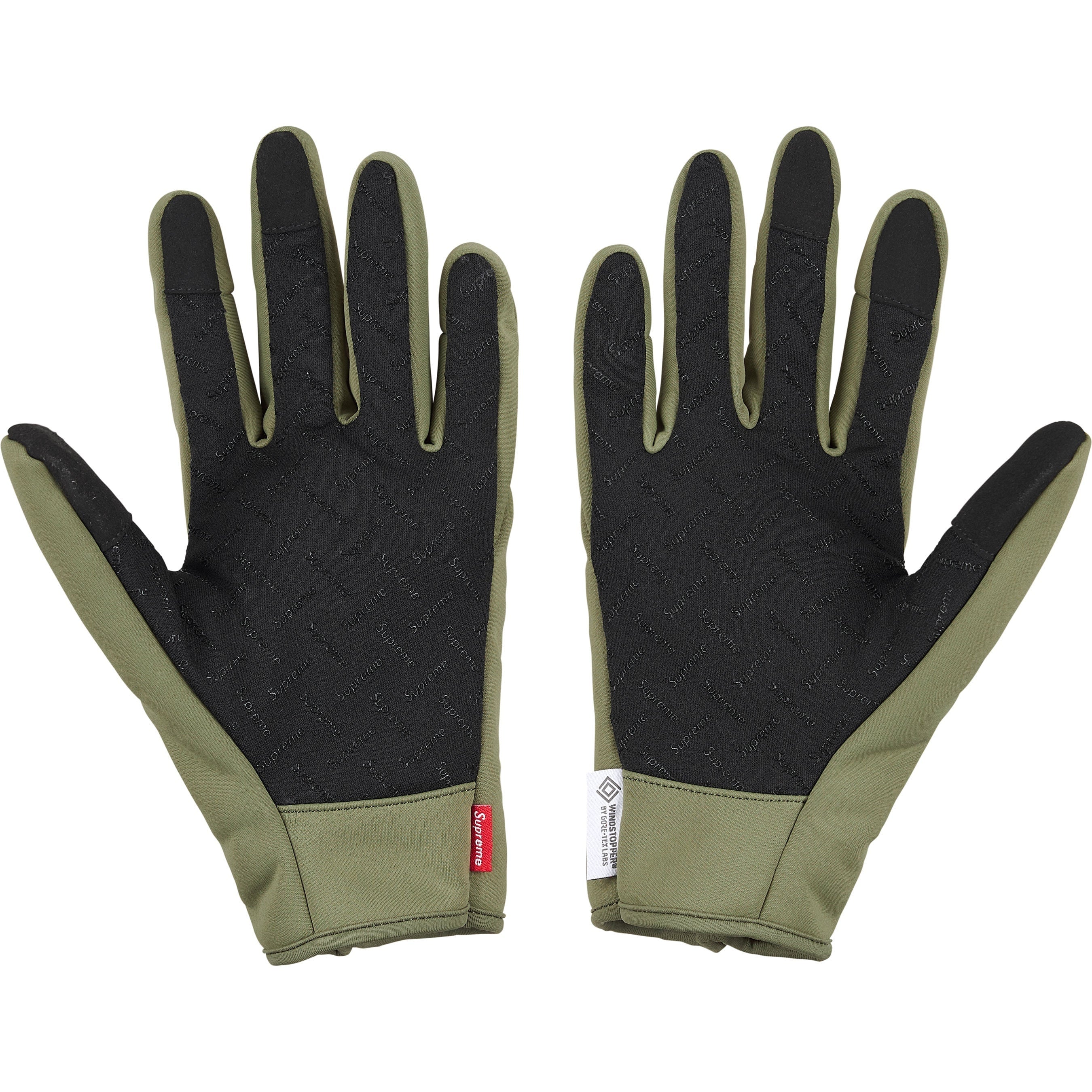 Supreme WINDSTOPPER Zip Gloves (FW25) - $68