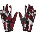 Supreme WINDSTOPPER Zip Gloves (FW25) - Red Camo
