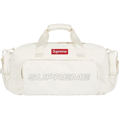 Supreme Denim Duffle Bag - White