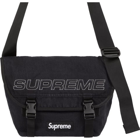 Supreme Denim Messenger Bag - Black