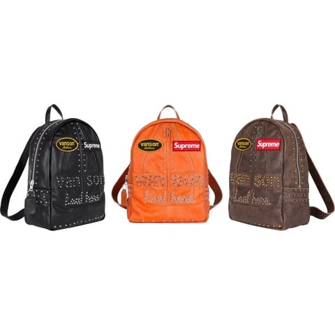 Supreme®/Vanson Leathers®/b.b. Simon Backpack - Supreme