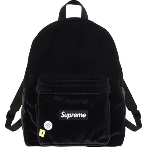 Supreme Velvet Backpack - Black
