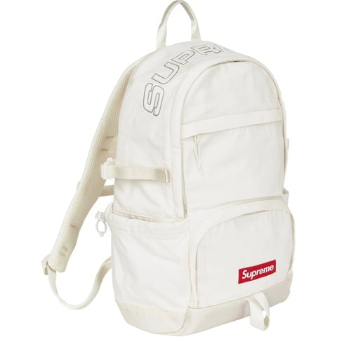Supreme Denim Backpack - White