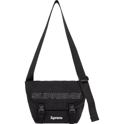 Supreme Denim Messenger Bag - Black