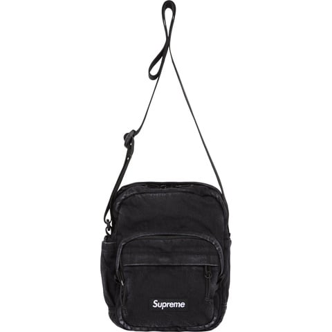 Supreme Denim Shoulder Bag - Black