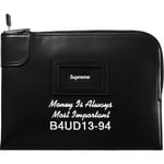 Supreme Leather Money Bag (FW25) - Black