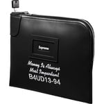 Supreme Leather Money Bag (FW25) - Black