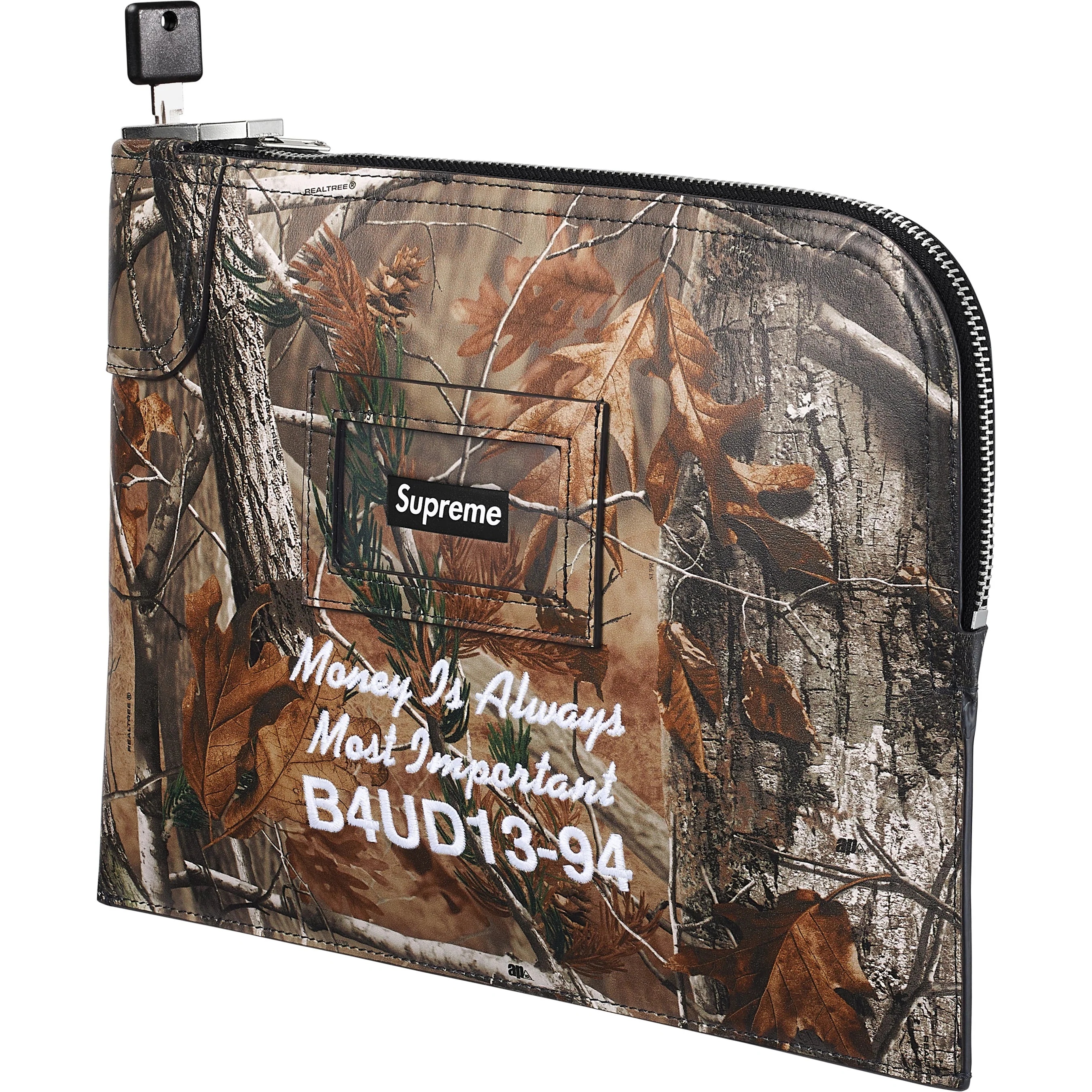 Supreme Leather Money Bag (FW25) - Realtree® AP Camo - $368