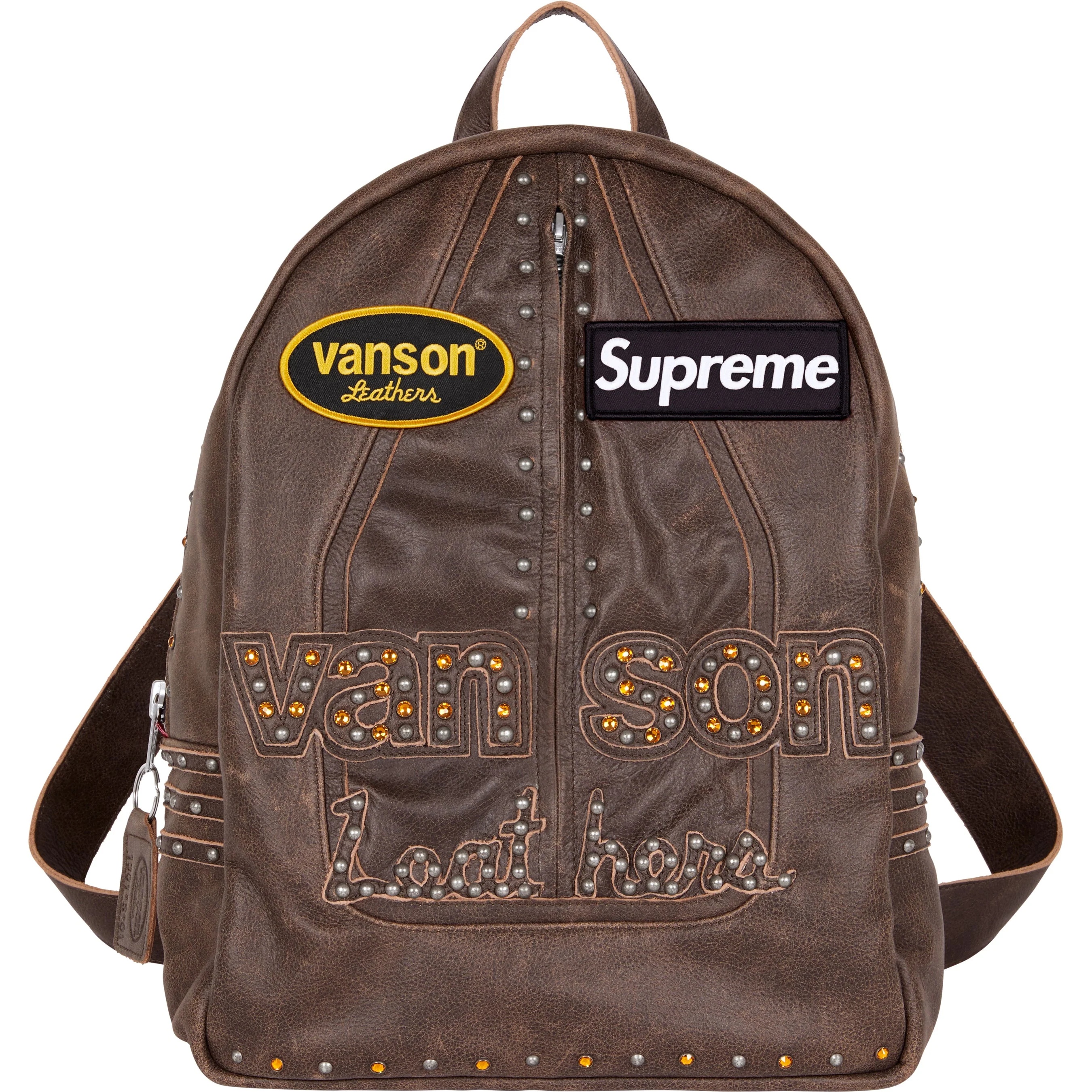 Supreme Vanson Leathers b.b. Simon Backpack (FW25) - $1398