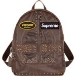 Supreme Supreme Vanson Leathers b.b. Simon Backpack (FW25) - Brown
