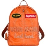 Supreme Supreme Vanson Leathers b.b. Simon Backpack (FW25) - Orange