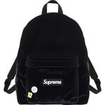 Supreme Velvet Backpack (FW25) - Black