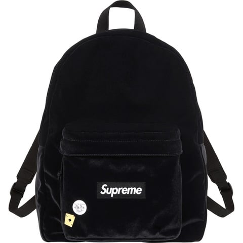Supreme Velvet Backpack - Black
