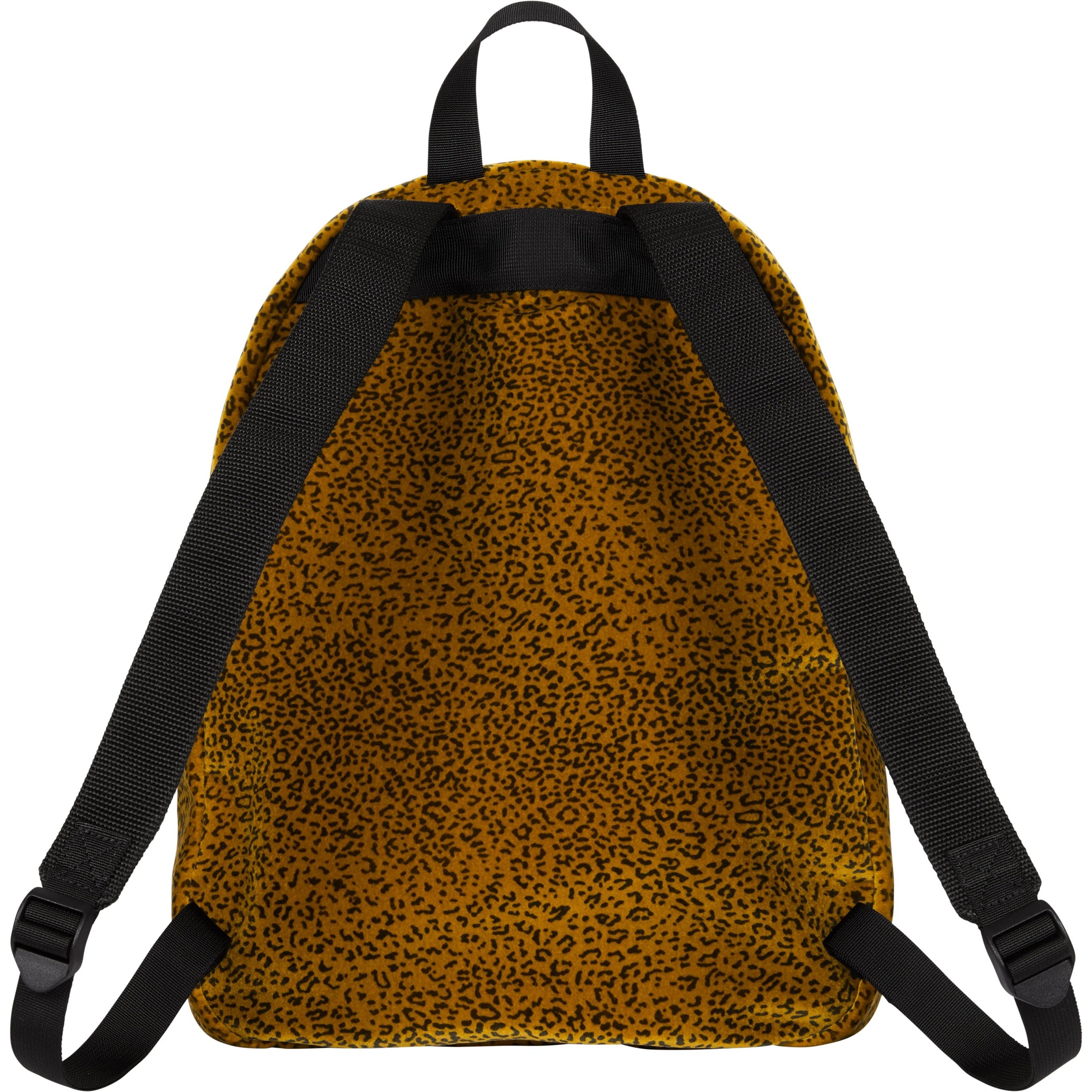 Supreme Velvet Backpack (FW25) - Tan Leopard - $118