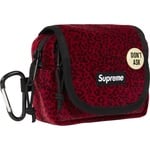 Supreme Velvet Mini Pouch (FW25) - Red Leopard
