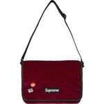 Supreme Velvet Small Messenger Bag (FW25) - Red Leopard
