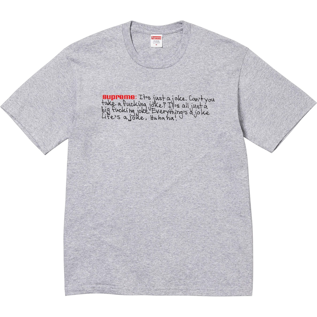 Supreme Joke Tee (fall/winter 2025) - $44.00