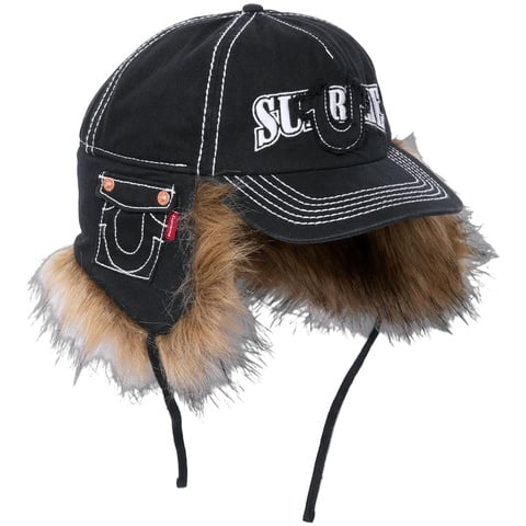 帽子 Supreme True Religion s/m Supreme True Religion Logo Flat Brim Adult Trucker Hat Cap Black