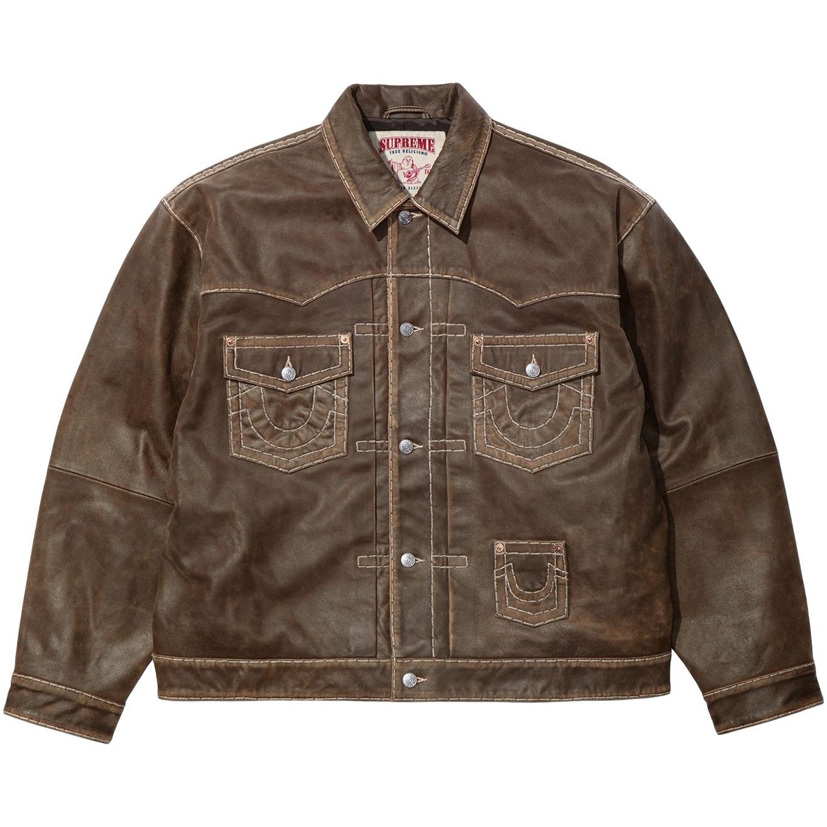 supreme TrueReligion専用 Supreme®/True Religion® Leather Trucker Jacket - Supreme