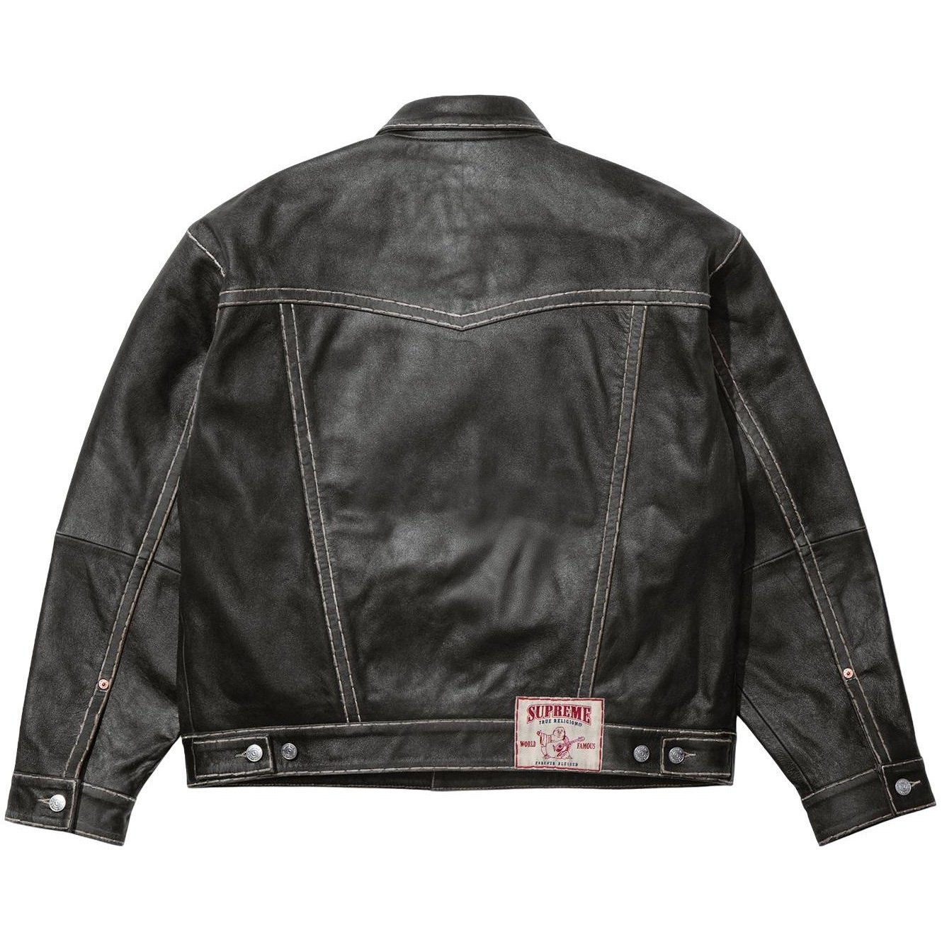 Supreme Supreme True Religion Leather Trucker Jacket (FW25) - $698