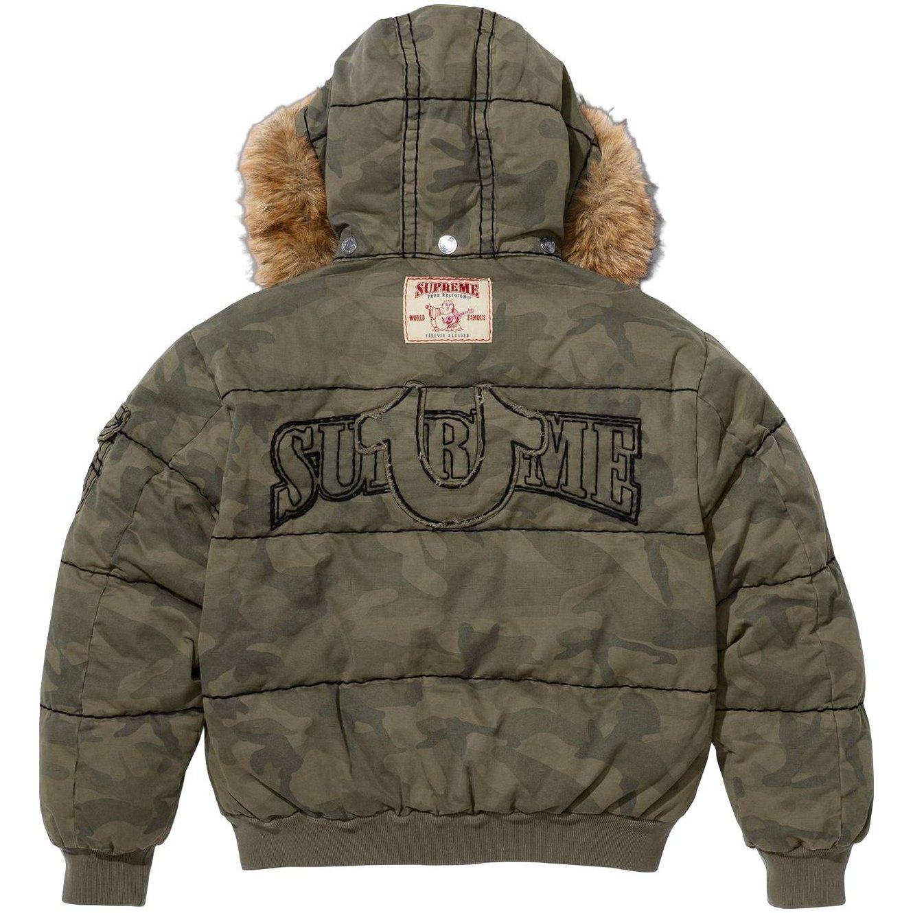 Supreme Supreme True Religion Puffer Jacket for fall winter 25 season