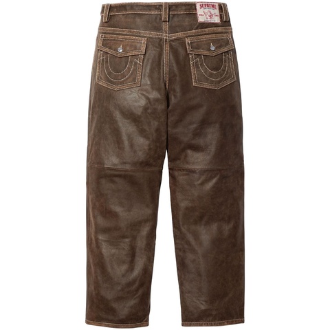 Supreme®/True Religion® Loose Fit Leather Pant - Supreme