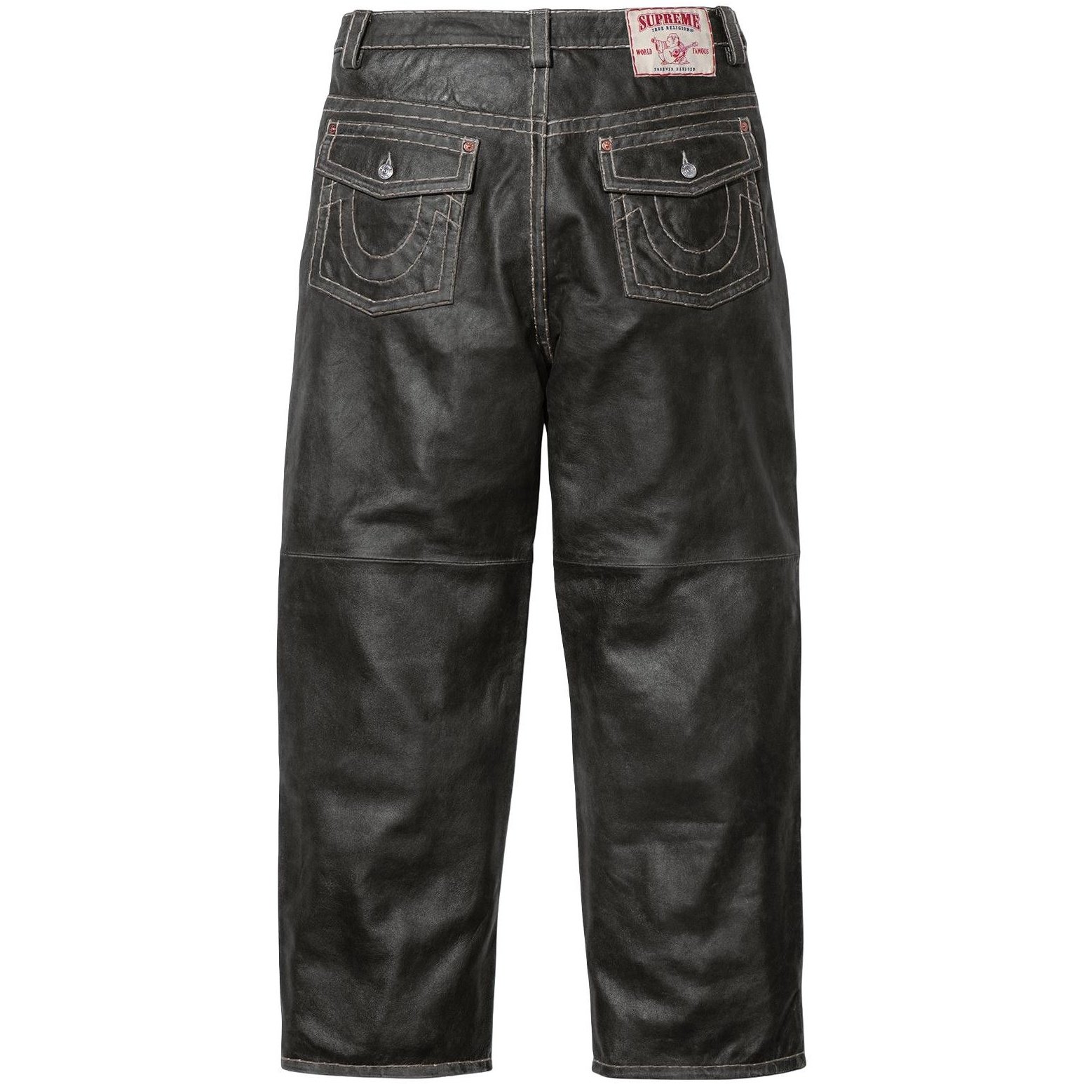 Supreme Supreme True Religion Loose Fit Leather Pant for fall winter 25 season