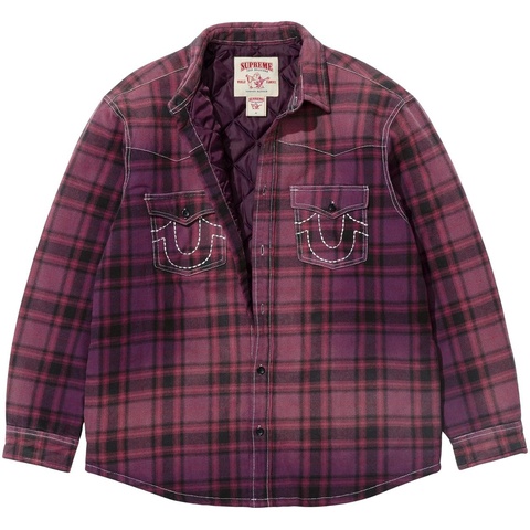 Supreme Supreme®/True Religion® Quilted Lined Plaid Flannel Shirt - Colorway