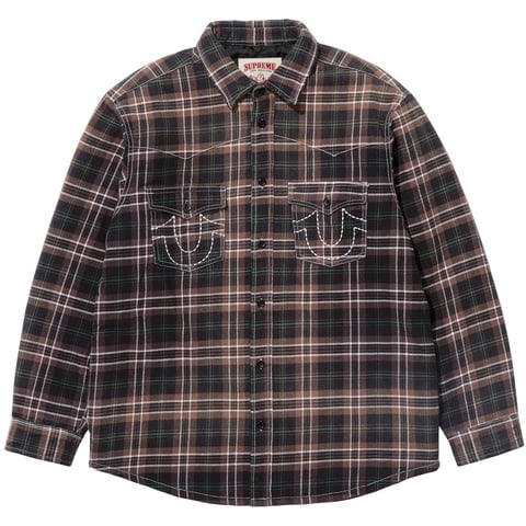 Supreme®/True Religion® Quilted Lined Plaid Flannel Shirt - Supreme Supreme®/True Religion® Quilted Lined Plaid Flannel Shirt - Supreme