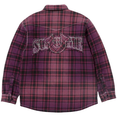 Supreme®/True Religion® Quilted Lined Plaid Flannel Shirt - Supreme