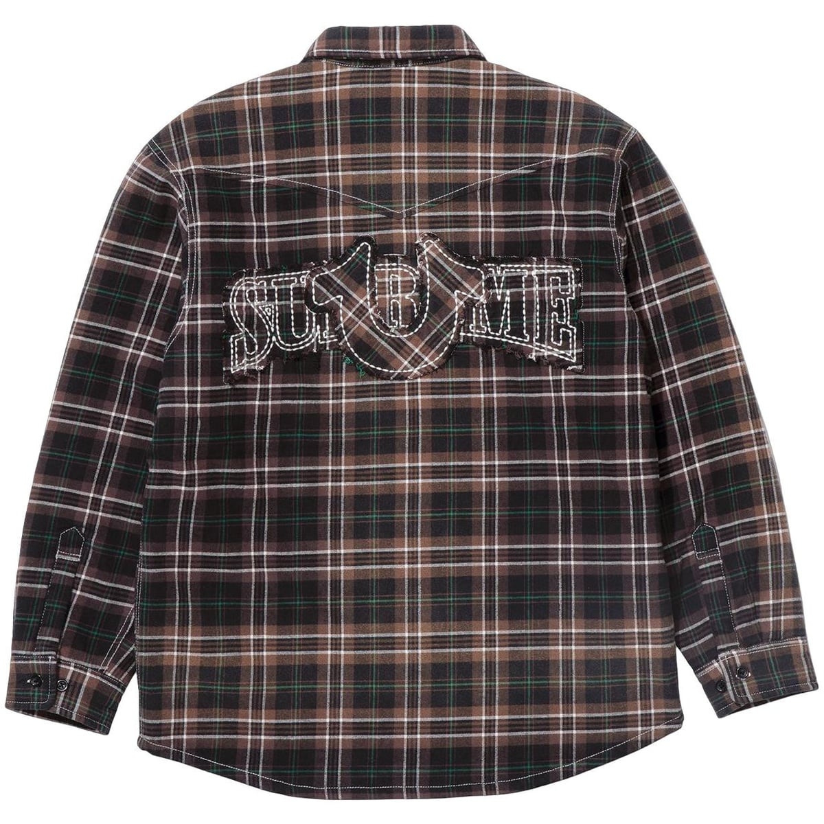 Supreme®/True Religion® Quilted Lined Plaid Flannel Shirt