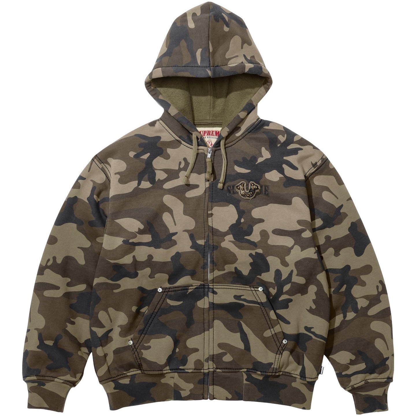 Supreme Supreme True Religion Zip Up Hooded Sweatshirt (FW25) - $248
