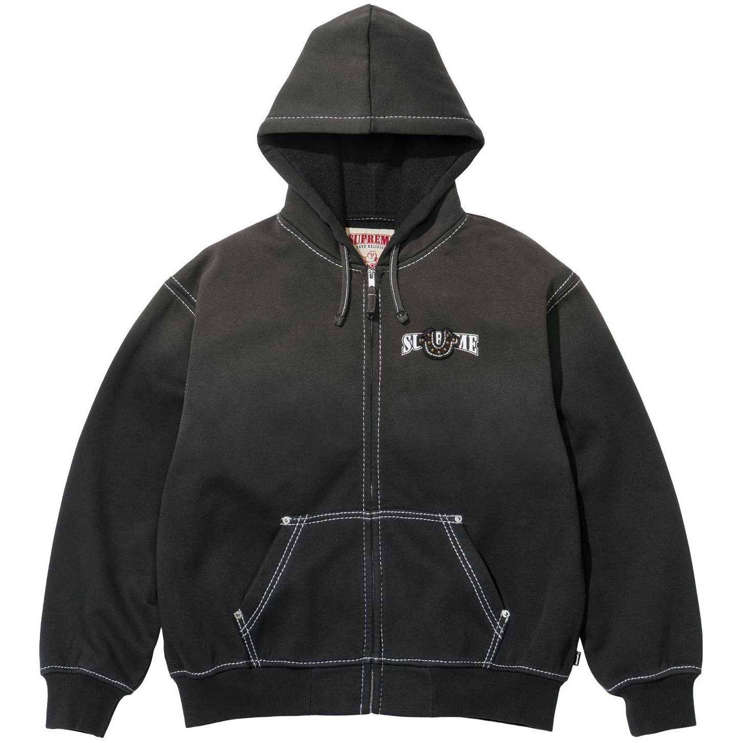 Supreme Supreme True Religion Zip Up Hooded Sweatshirt (FW25) - $248