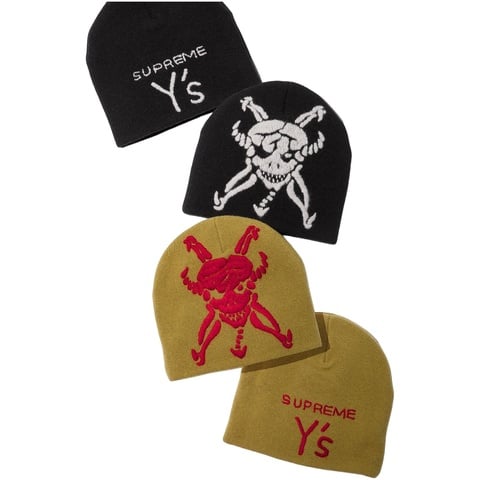 SUPREME Y's 骸骨デザイン ニット帽 Supreme®/Y's Skull Beanie - fall/winter 2025 - Supreme