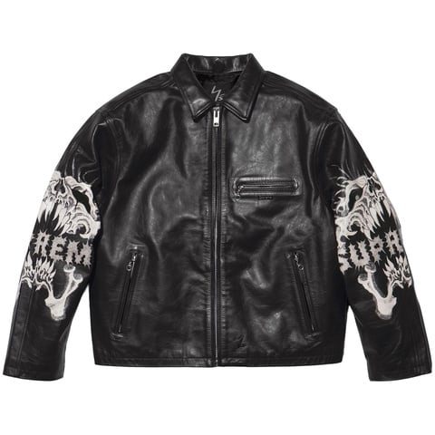 SUPREME ✖︎YOHJI YAMAMOTOジャケット　Ｓ Supreme x Yohji Yamamoto Leather Jacket | Black | FARFETCH