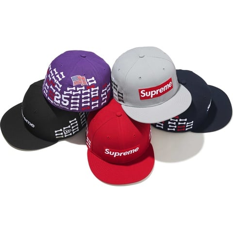 帽子 Supreme Bones Box Logo New Era Cap Supreme Bones Box Logo New Era 59Fifty Fitted Hat Grey - FW25 - US