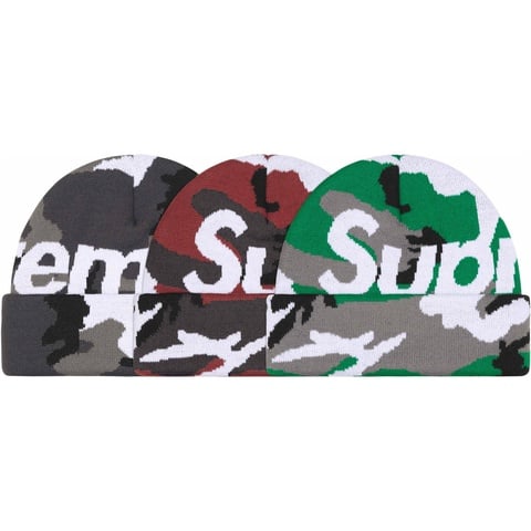 Camo Big Logo Beanie - fall/winter 2025 - Supreme