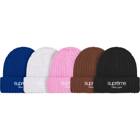 帽子 Supreme Chunky Rib Classic Logo Chunky Rib Classic Logo Beanie - fall/winter 2025 - Supreme