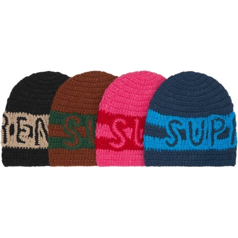 Crochet Logo Beanie - fall/winter 2025 - Supreme