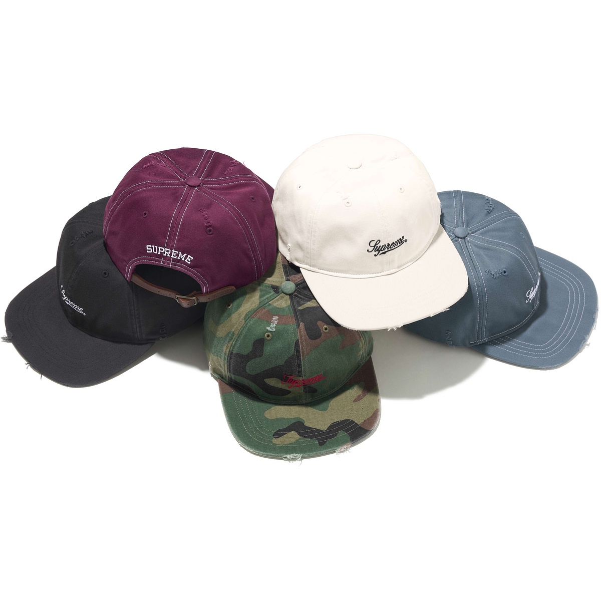 Distressed Script 6-Panel - SupremeCommunity