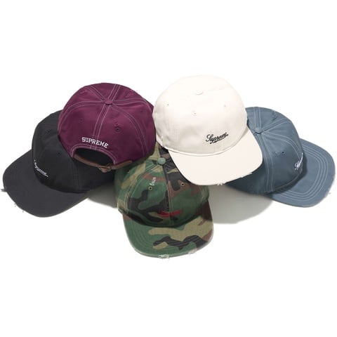 Distressed Script 6-Panel - fall/winter 2025 - Supreme Distressed Script 6-Panel - fall/winter 2025 - Supreme
