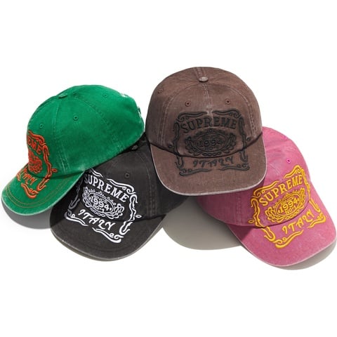 帽子 supreme 25FW Italy 6-panel Brown 슈프림 이탈리아 6-패널 브라운 - 25FW | Supreme | KREAM