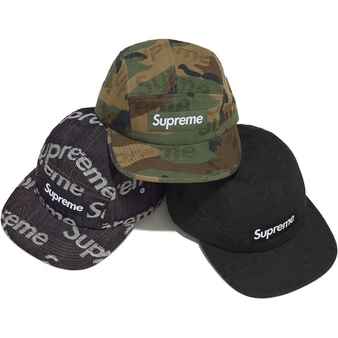 服/ファッション Supreme  Jacquard Logos Twill Camp Cap Bandana Jacquard Denim Camp Cap - Supreme