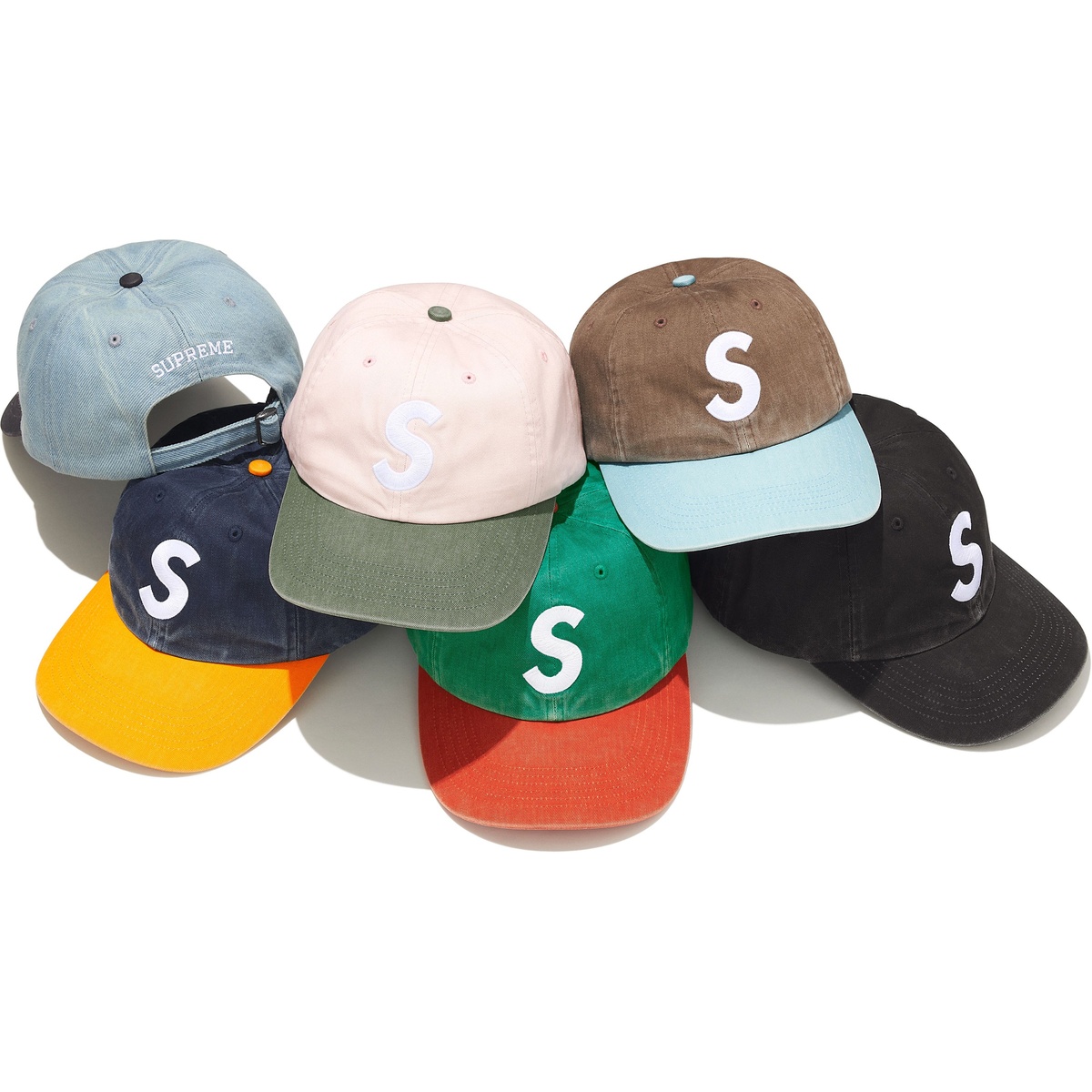Pigment Coated 2-Tone S Logo 6-Panel - SupremeCommunity