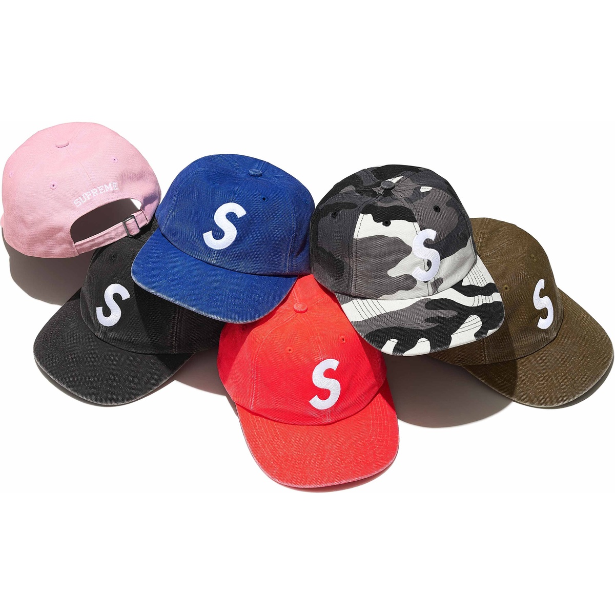 Pigment Coated Canvas S Logo 6-Panel - SupremeCommunity