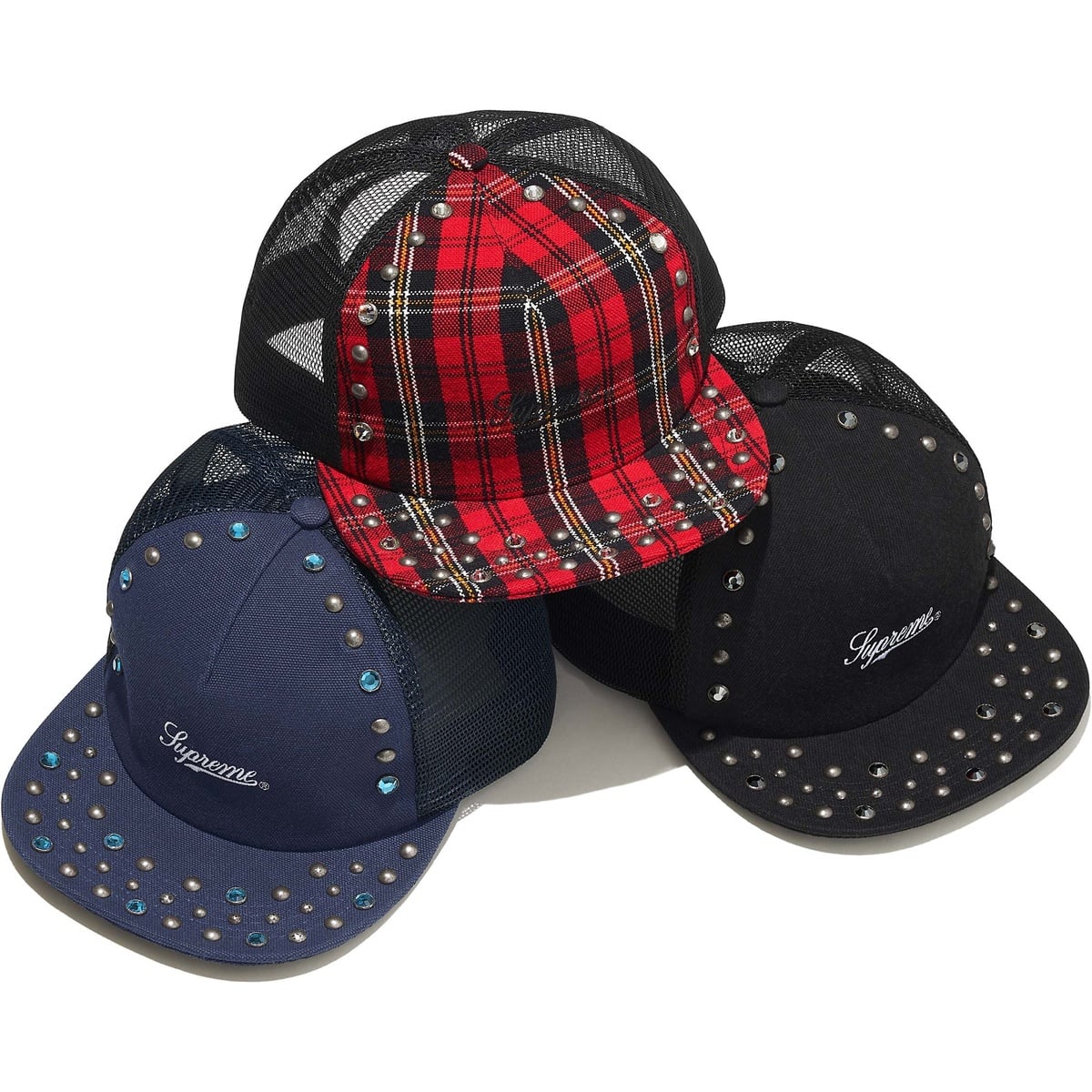 Supreme®/b.b. Simon® Studded Mesh Back 5-Panel - SupremeCommunity